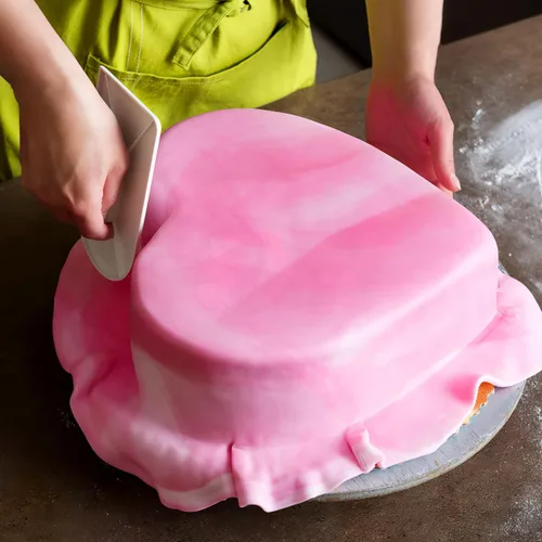 Vista 7 de Abaodam Maniquí de pastel de corazón de espuma de corazón, modelo de práctica de horneado de 12 pulgadas para el día de San Valentín, boda