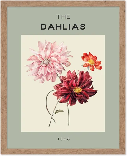Vista 30 de Poster Master Póster vintage Overbeck – Impresión de acuarela retro – Regalo para artistas, amigos, girasoles, hermoso, botánico, planta