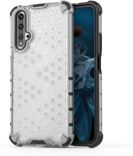 Vista 231 de Pzwoxukhov Funda compatible con Huawei Nova 3i, compatible con Huawei P Smart+ 2018 Honeycomb Anti-Drop Shock-Absorbing Case Negro