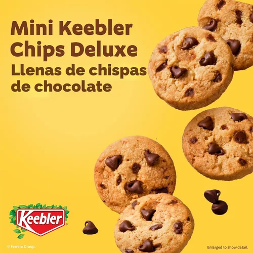 Vista 6 de Keebler Paquete variado Sweet & Salty, caja de 30 unidades, incluye chips Deluxe, Fudge Stripes, Utz mini pretzels y bolas de queso, 31 onzas