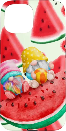 Vista 6 de Summertime with My Gnomies Watermelon Retro Beach Summer Case for iPhone 17