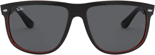 Vista 3 de Ray-Ban RB4147 617187 - Gafas de sol negro mate sobre lente rojo transparente y gris oscuro, 2.205 in, 2.205 in, Mate negro
