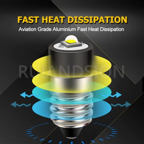 Vista 5 de Ruiandsion Bombillas LED E10 de 1 a 9 V con indicador de tornillo en miniatura para linternas, luces de trabajo de bicicleta, lámpara de microscopio