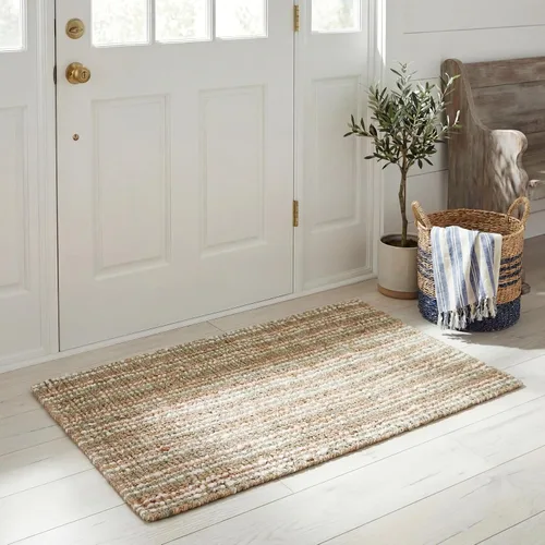 Vista 50 de SAFAVIEH Alfombra 2x3 - Colección de fibra natural - Marrón, yute hecho a mano, estilo granja, textura gruesa de pelo grueso (NF447D)