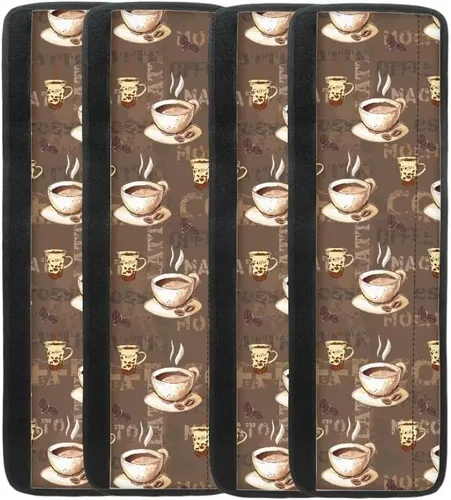 Vista 24 de Coldinair Fundas protectoras antideslizantes para manijas de puerta de refrigerador con estampado de mármol aguamarina, asas de decoración