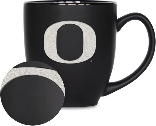 Vista 40 de Rico Industries - Taza de cerámica mate negra con grabado láser estándar de 15oz para NCAA (escuelas T & U) - Para bebidas calientes o frías