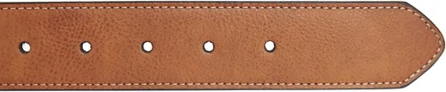 Vista 6 de Nautica Men's Signature Leather and Canvas Belt Ribbon Detail Flag Design Classic Casual Metal Buckle