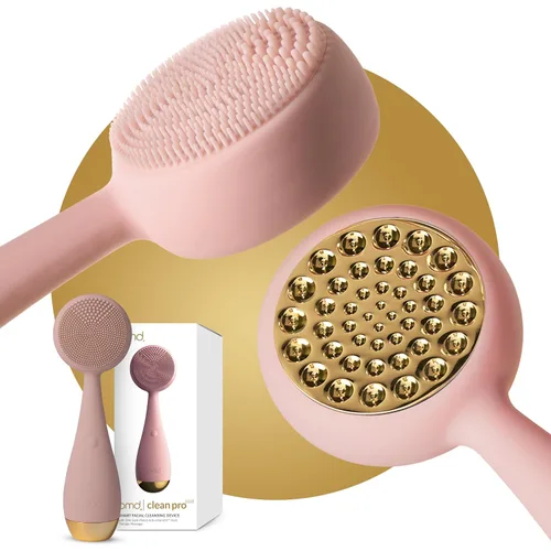 Vista 18 de Clean Pro - Electric Facial Cleansing Brush, Smart Facial Device with Silicone Brush & Heated Anti-Aging Aluminum, Gemstone, Precious Metal Massager