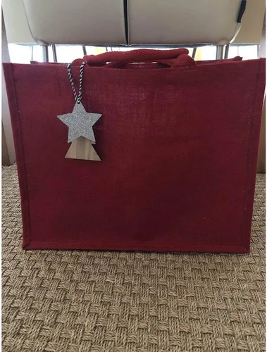 Vista 6 de Westford Mill Bolsa de compras clásica de yute 21 litros