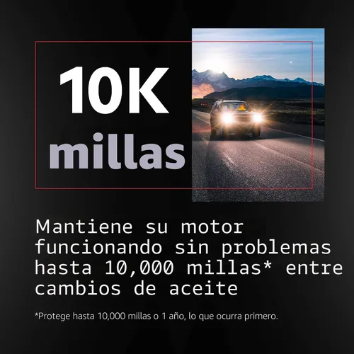 Vista 6 de Mobil 1 (120769) aceite de motor para alto kilometraje 5W-30, 5 cuartos de galón