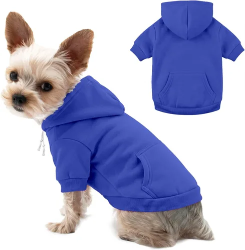 Vista 21 de Dog Sweaters for Small Dogs, Dog Hoodie Apparel Sweatshirt Clothes Negro