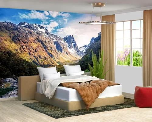 Vista 31 de Papel tapiz de geometría dorada 3D para dormitorio, murales de pared extra grandes, mural de sofás de sala de estar, 108 x 75 pulgadas