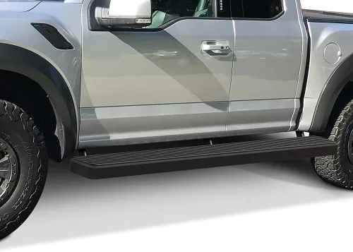 Vista 12 de iBoard estribos para camioneta Ford F150 Super Cab Pickup 4 puertas 2015-2017, 6 pulgadas, Plateado Plateado aluminio