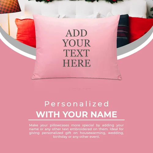 Vista 4 de Personalized Passion Fundas de almohada de tamaño estándar (20 x 26 pulgadas), fundas de almohada estándar con cierre de sobre, suaves y acogedoras