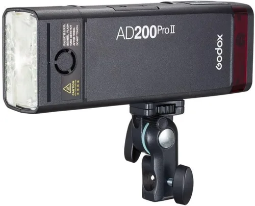 Vista 3 de Godox AD200 PRO II TTL Kit de flash de bolsillo con cabezales de flash H200J II y H200 II, pantalla a color y lámpara de modelado LED