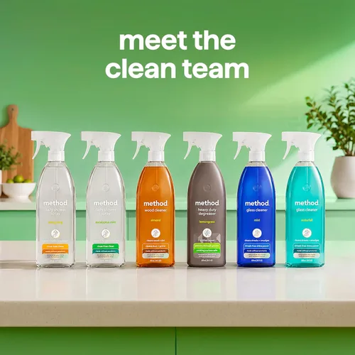 Vista 8 de Method Desengrasante de Servicio Pesado, Aroma a Hierba de Limón, Limpiador de Horno y Limpiador de Superficie de Estufa, Botella de Spray de 28 Oz