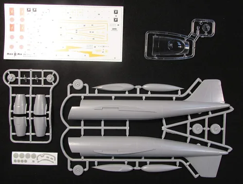 Vista 4 de Modelo de plástico avión inglés eléctrico Canberra T.17 escala 1/72 Micro Mir 72-013