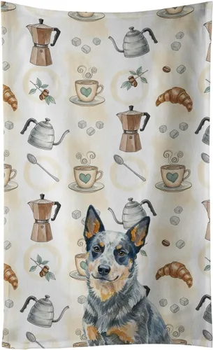Vista 379 de Caroline's Treasures Afghan Hound - Toalla de cocina para barra de café, terciopelo frontal y lazo de algodón, lavable a máquina Sabueso afgano