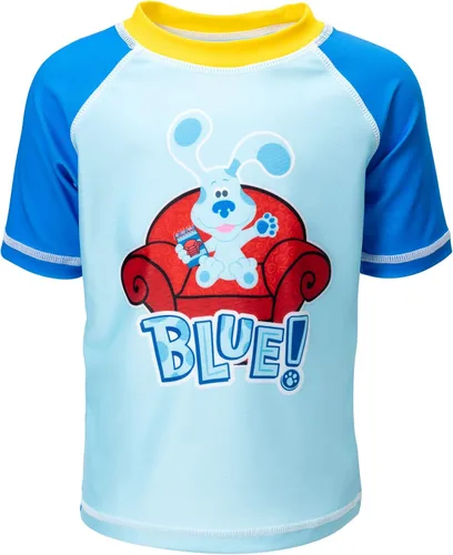 Vista 2 de Blue's Clues & You! SizeRangeDescription1 - Traje de baño raglán sin botones Descripción del tamaño1
