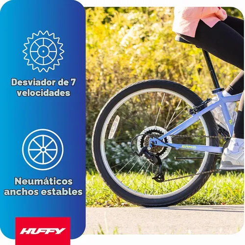 Vista 4 de Huffy 24" GRM Kids Bike with 7-Speeds, Ages 10+, Fits Riders 49"-58