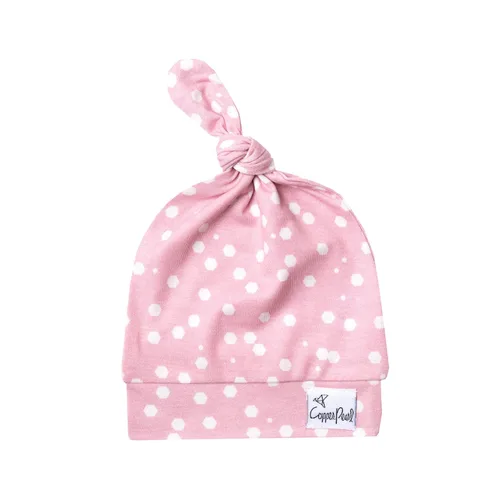 Vista 17 de Copper Pearl Gorro de bebé con nudo superior elástico suave Alta