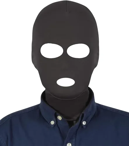 Vista 12 de Máscara facial completa unisex de 3 agujeros, elástica, transpirable, para Halloween, disfraz de cosplay, capucha Zentai