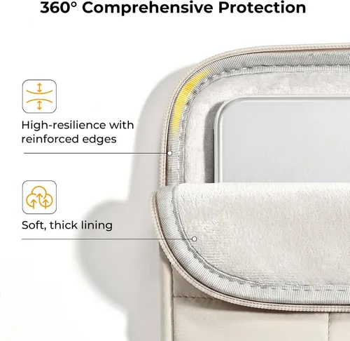 Vista 5 de EooCoo Funda para MacBook Air de 13 pulgadas M5 M4 M3 M2 2026-2022 Cristal transparente