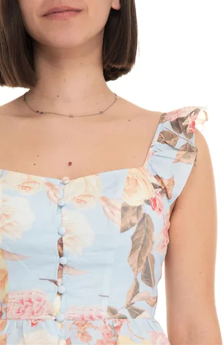 Vista 3 de GUESS Top sin mangas Carine Peplum para mujer