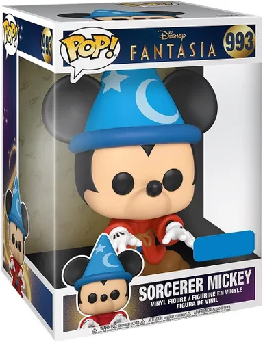 Vista 2 de Funko Pop Disney Fantasia Sorcerer Mickey - Figura exclusiva de 10 pulgadas