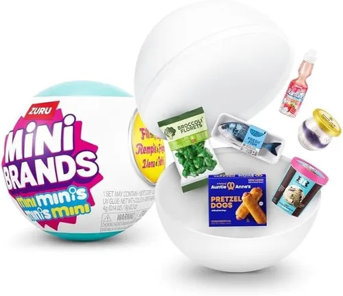 Vista 3 de ZURU Mini Minis Refrigerador + 3 Cápsulas, Set para Llenar el Refrigerador, Mini Brands