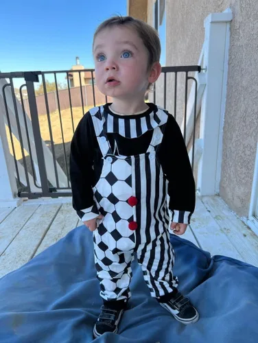 Vista 2 de Trajes de Halloween para bebé, bebé, niño, payaso, ropa de otoño e invierno