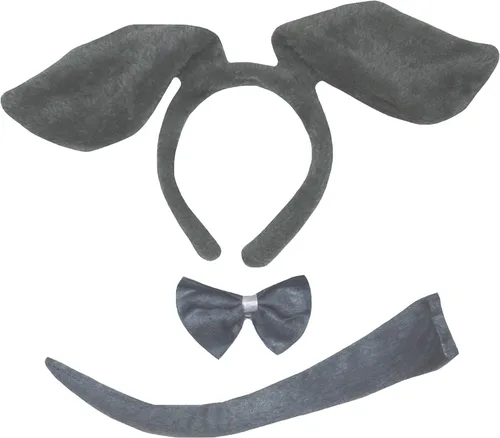 Vista 15 de Petitebella Traje combinado de 3 piezas con diadema de animales y pajarita y cola