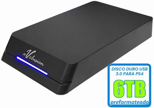 Vista 2 de Avolusion HDDGear Pro 6TB (6000GB) 7200RPM 64MB caché USB 3.0 Disco duro externo para juegos (diseñado para PS4 Pro, delgado, original)