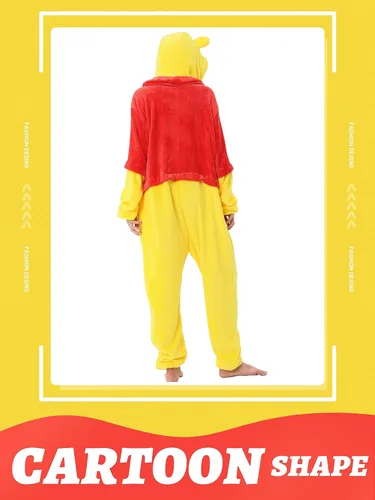 Vista 2 de QSTYLE Disfraz de animal para adultos, disfraz de Halloween, traje de cosplay de una pieza para mujeres y hombres