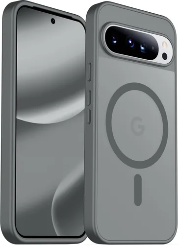 Vista 51 de SPIDERCASE Funda magnética para Google Pixel 9A, protección contra caídas de grado militar, delgada, translúcida, mate, a prueba de golpes