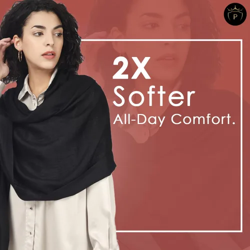 Vista 8 de PASHWRAP Chal de lana merino para mujer, lujoso, cálido y grande, chal de lana pura para vestidos de noche y boda
