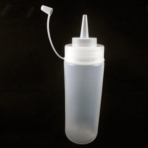 Vista 6 de Paquete de 2 botellas de plástico transparente de 12 onzas, condimento, salsa de tomate, aceite de mostaza, sal de mayonesa