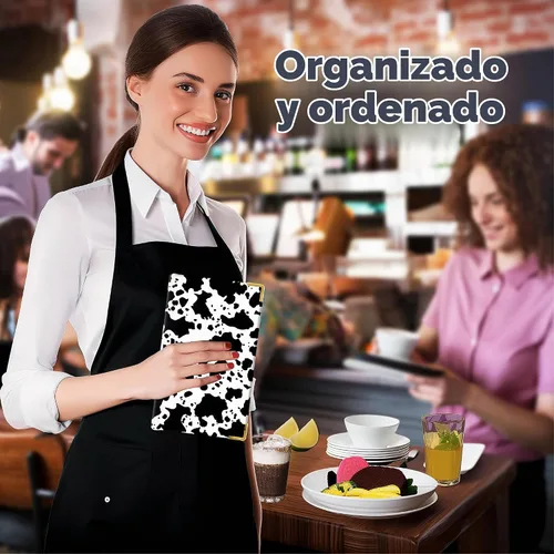 Vista 8 de Diseña tu propio libro de mesera, personaliza libros de servidor para mesera de 20 x 13 cm (8 x 5 pulgadas), cartera de servidor con bolsillo