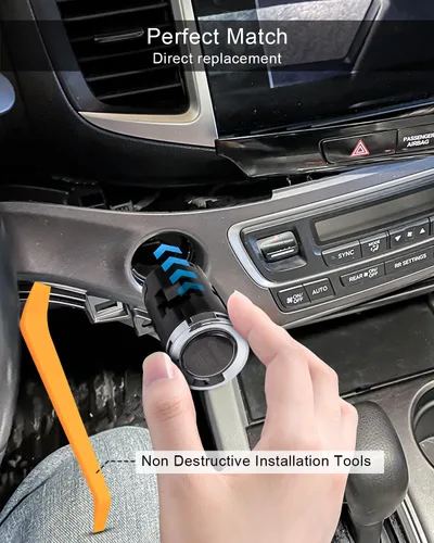 Vista 6 de Interruptor de arranque de encendido para modelos Honda Pilot Ridgeline Passport Ex/Ex-L 2016-2019, botón de arranque y parada para reemplazar