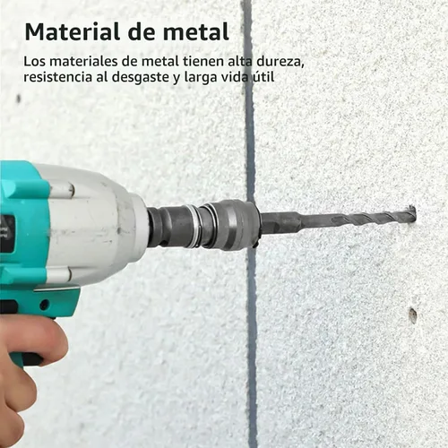 Vista 4 de Adaptador de martillo eléctrico, adaptador de taladro de martillo para taladro eléctrico de impacto a convertidor de adaptador para piedra