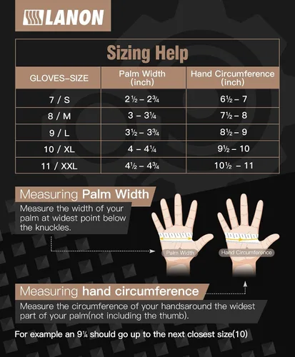 Vista 5 de LANON Black Nitrile Disposable Gloves, EN ISO 374 Chemical Resistant, Heavy-Duty, Mechanic, Textured Fingertips, Latex-Free