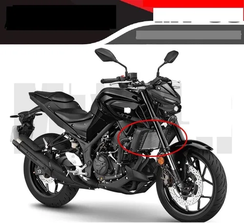 Vista 3 de Rejilla de radiador de motocicleta, cubierta de protección de rejilla de radiador de aluminio para Y&AMAHA MT-03 MT03 MT25 MT-25 2015-2022 MT 03 MT