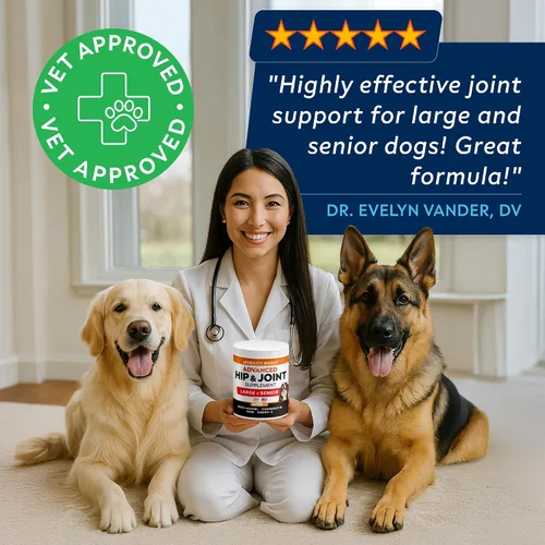 Vista 8 de Glucosamina avanzada para perros, colágeno y mejillón de labios verdes