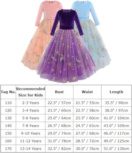 Vista 7 de Vestido de terciopelo de invierno para niñas, vestido de fiesta de Navidad, vestido de baile de manga larga, vestidos de noche de boda para niños