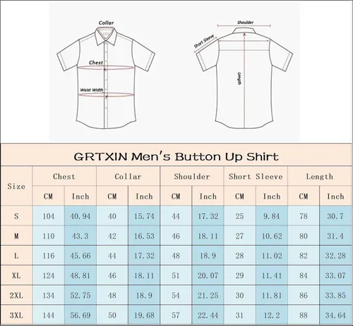Vista 7 de GRTXIN Mens American Flag Shirt - Patriotic Shirts for Men Short Sleeve Button Down Hawaiian Shirts