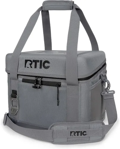 Vista 13 de RTIC 15 Latas Enfriador Cotidiano, Enfriador Portátil de Lado Suave Aislado para Almuerzo, Playa, Bebida, Viaje, Camping, Picnic, para Hombres