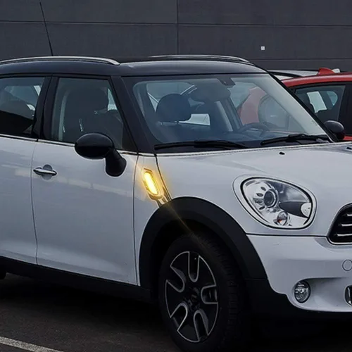 Vista 7 de ADIIL Lente transparente ámbar Full LED Front Fender Turn Signal Side Marker Lights Compatible con MINI Cooper R60 Countryman R61 Paceman 2011-2016