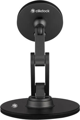 Vista 6 de ClikDock Soporte Magnético para Teléfono Celular con Carga Inalámbrica, Gira 360°, Construcción de Aluminio, Compatible con Teléfonos MagSafe