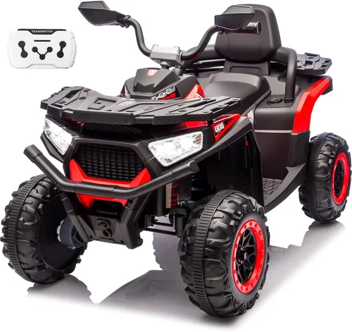 Vista 10 de 24V 4WD Ride on Car, Kids ATV 4 Wheeler with Remote Control, 4x200W Motor, Spring Suspension, Beverage Port, 5.5Mph Max, Battery Powered Ride on B