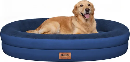 Vista 26 de Cama ortopédica lavable grande para perros: Cama de espuma viscoelástica impermeable para mascotas con refuerzos - Funda ortopédica extraíble